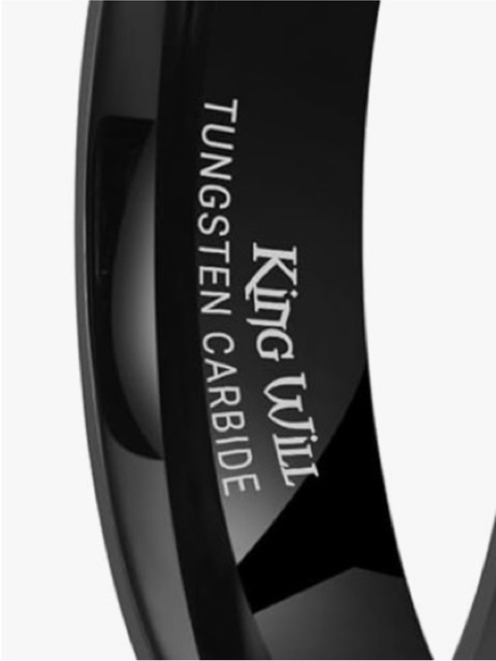 New KING WILL BASIC 4MM
TUNGSTEN RING - Size 6.5 - Picture 4 of 4
